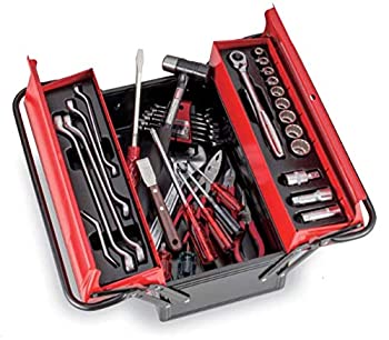 【中古】 トネ TONE ツールセット 700A 差込角12.7mm 1/2 レッド 内容39点