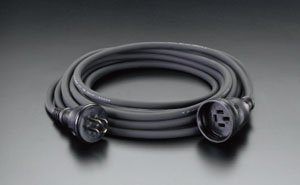 【中古】 エスコ 三相200V/20A/10m延長コード 防雨型 EA815GB-11