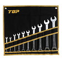 【中古】 トップ TOP ラチェットコンビセット10本組 専用工具袋付 8 10 12 13 14 17 19 21 22 24@ RCW-10000S