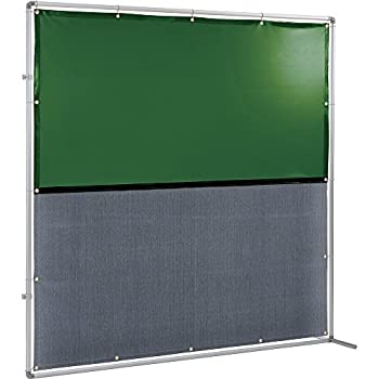 乐天商城 - 【中古】 吉野 遮光火花兼用衝立 グリーン×A種シート 2×2 接続型固定足 YS-22JF-G-BW 火花用衝立