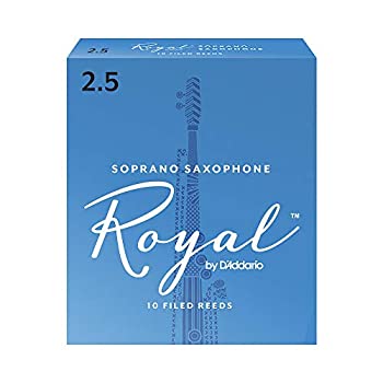 【中古】 D'Addario WoodWinds ダダリオ リード ソプラノサックス用 ROYAL RIB1025 硬さ:2.5 10枚入り