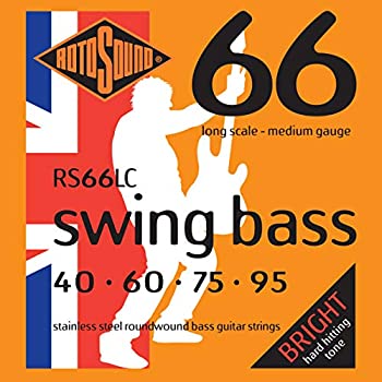 【中古】 ROTOSOUND ロトサウンド ベース弦 Stainless Steel Roundwound Medium .040-.095 RS66LC