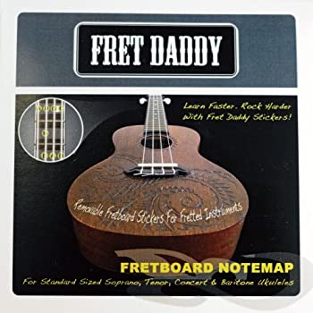 【中古】 Fret Daddy フレットダディ スケール教則シール フレットボードノートマップ ウクレレ用 Ukulele FRETBOARD NOTEMAP