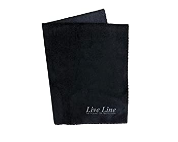【中古】 LiveLine ライブライン 高品質ワイピングクロス ブラック LWC1800BK