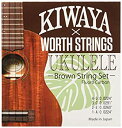 【中古】 【Worth×KIWAYA】 K-BM フロロカーボン弦 セット オールサイズ対応 ウクレレ弦 ブラウン