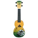 【中古】 MAHALO ソプラノ UKULELE デザイナーシリーズ ハワイ MD1 HA グリーン バースト