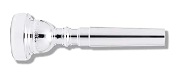 【中古】 バック トランペット マウスピース 10 1 2D 銀メッキ仕上げ