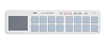 【中古】 KORG コルグ 定番 USB MIDIコントローラー nanoPAD2 WH ホワイト ベロシティ対応 16パッド 音楽制作 DTM コンパクト設計