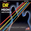【中古】 DR デーアール ベース弦 NEON ニッケルメッキ マルチ カラー コーテッド .045-.105 NMCB-45