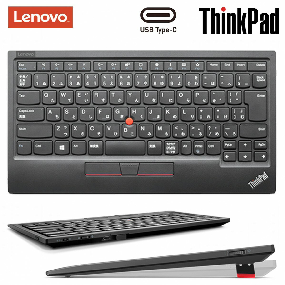 Lenovo 4Y40X49522 {z ThinkPad Bluetooth CX USB Type-C gbN|Cg L[{[h II { JIS JISz  m{EWp m{ (06)