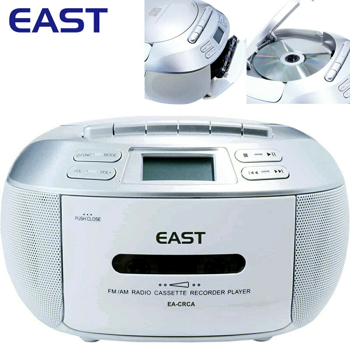 EAST EA-CRCA CDラジカセ AM FM ラジオ 