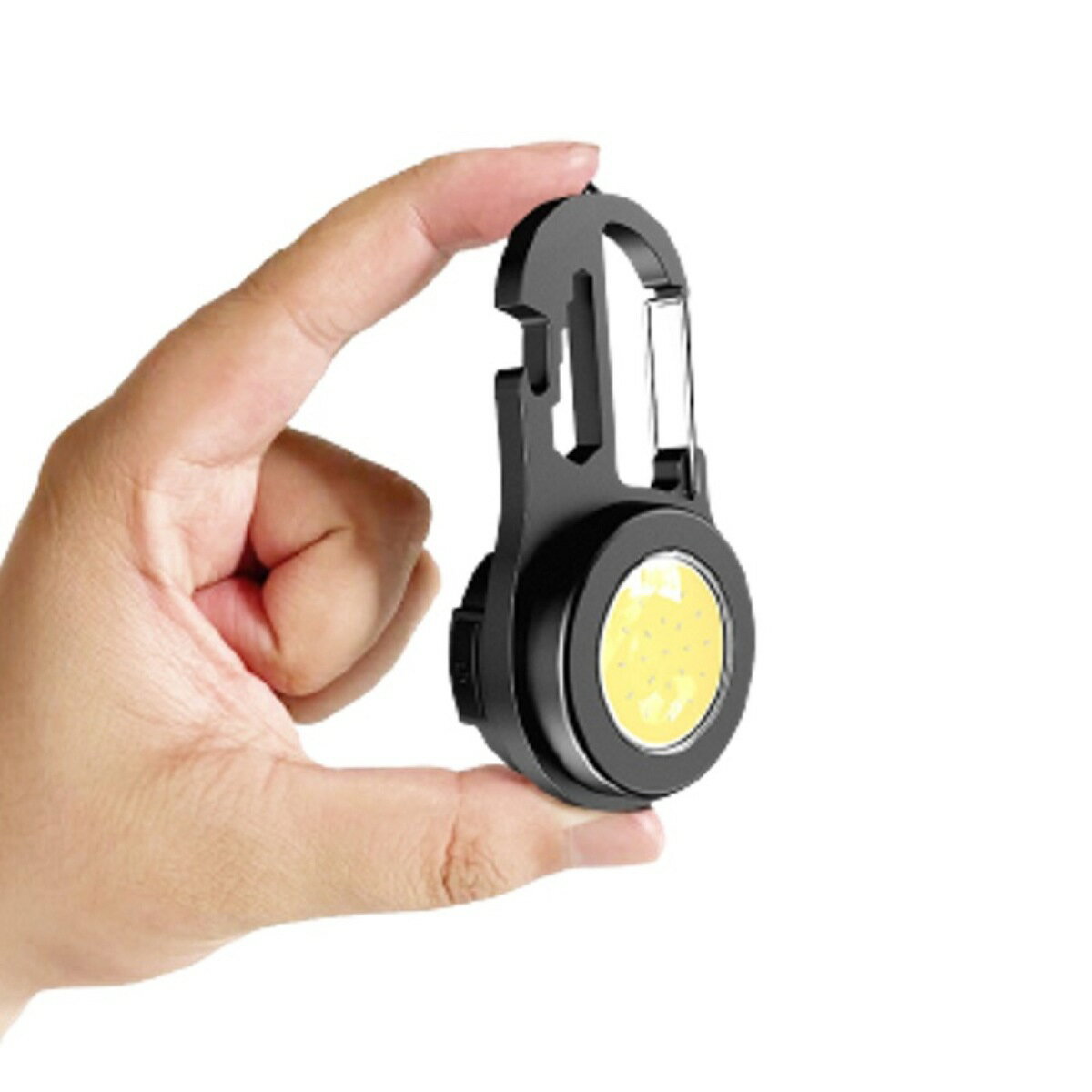 TR-WL009 充電式 マルチ LED ワークライト 300ルーメン カラビナ スタンド 底面 マグネット 栓抜き ドライバー レンチ 搭載 USB充電式 小型 ワークライト 作業灯 アウトドア 防災 現場 整備 明るさ 2段階 ストロボモード 三脚用ネジ穴 (C)