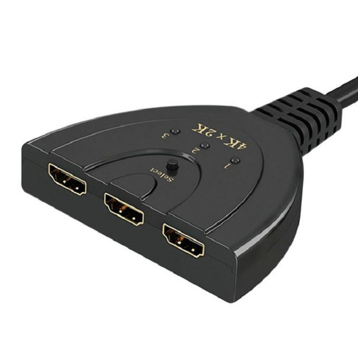 TR-HDM3 HDMI 切替器 3入力 1出力 4K セレクター スイッチャー 簡単接続 手動切替 テレビ ゲーム レコーダー パソコン プロジェクター (C)のサムネイル