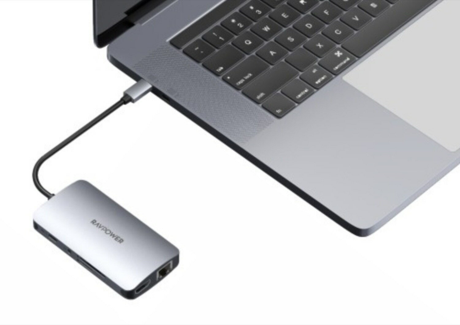 RAVPOWER RP-UC1003 9in1 ¿��ǽ USB-C �ϥ� 100W PD ��®���� 4K HDMI ͭ��LAN 3.5mm ����ۥ󥸥�å� SD������ micro SDXC UHS-I RJ45 �������ͥå� USB Type-C Type-A Windows Mac ChromeBook Linux ���� ����ѥ��� ����С� ��֥ѥ ����ѥ (C)RP-UC1003