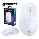 ROCCAT by TURTLE BEACH ゲーミングマウス PURE AIR Bluetooth ワイヤレス 無線 2.4Ghz 長時間バッテリー 最大125時間 超軽量 光学式 サイドボタン オプティカルスイッチ RGB ホワイト ロキャット (06)(2)