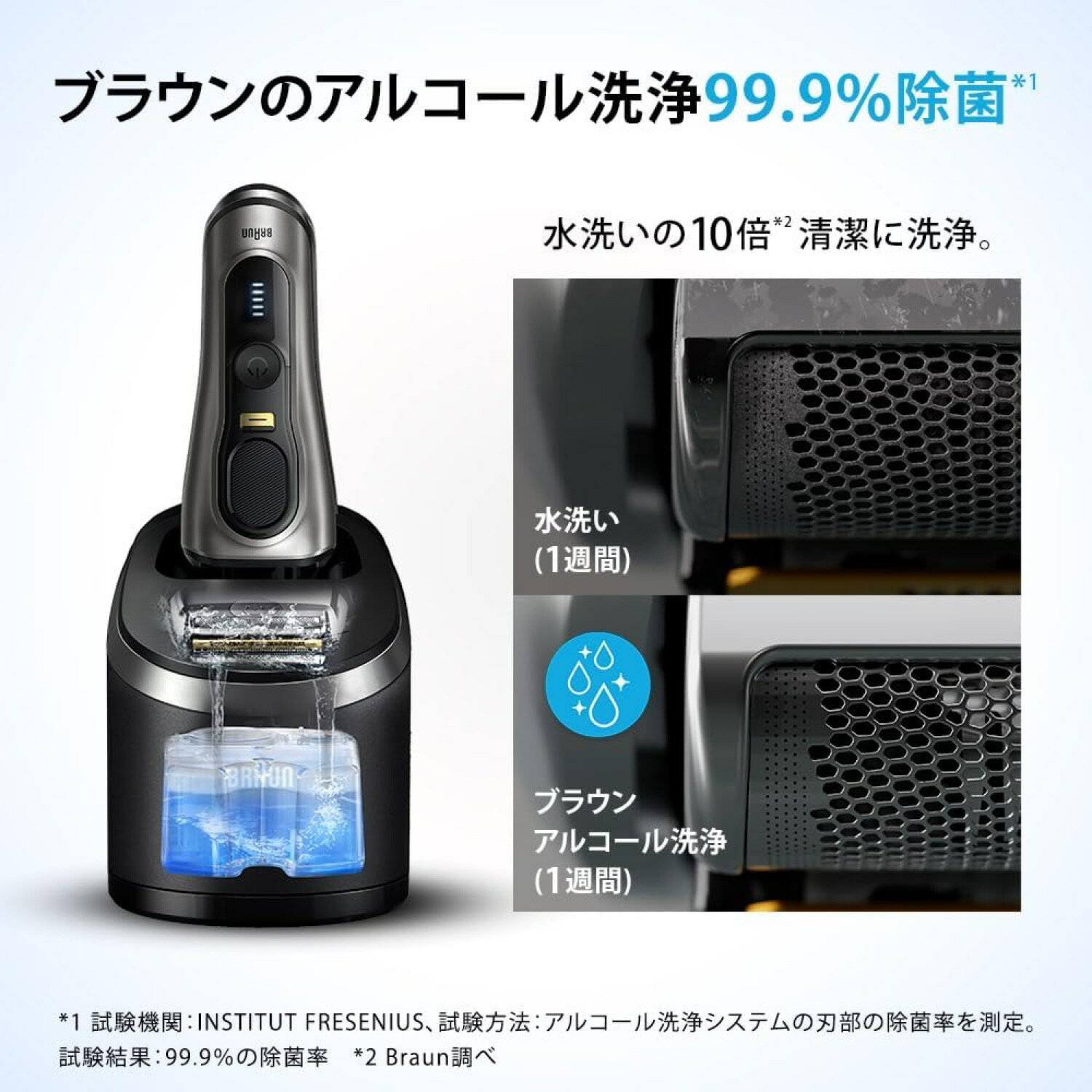 BRAUN CCR10 シェーバー専用 洗浄液 10個入 カートリッジ 交換用 洗浄 除菌 アルコ...