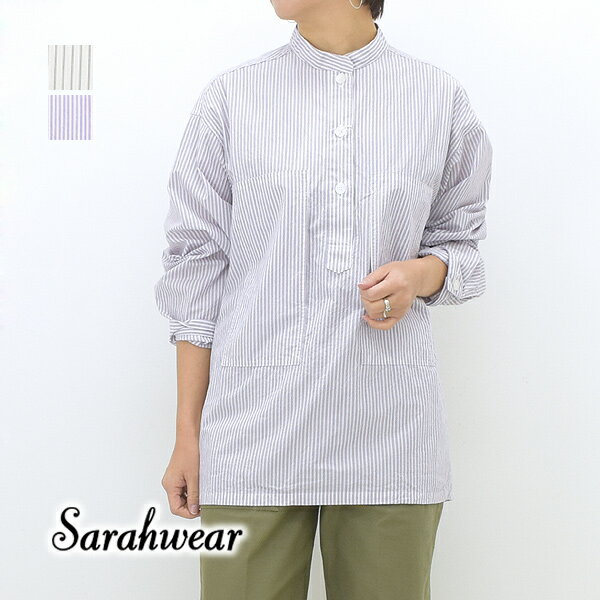 Sarah Wear サラウェア "Carpenter Shirts" パターンポプリン コットン C52902 レディース