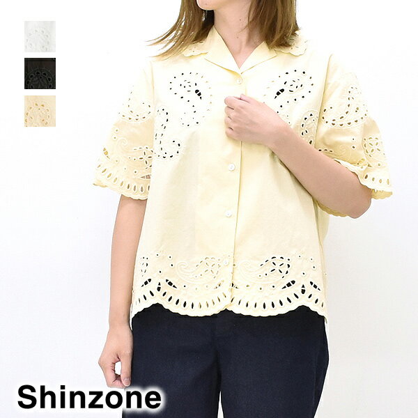 【24MID-SUMMER】THE SHINZONE シンゾーン ペイズリー オープンカラーシャツ PAISLEY OPEN COLLAR SHIRT 24MMSBL04 レディース【エクリュ/ブラック/イエロー】【送料無料】