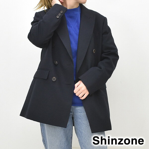 【25SS】THE SHINZONE シンゾーン DOUBLE BREASTED JACKET ダブルブレステッドジャケット 25SMSJK04【ネイビー】【送料無料】のサムネイル