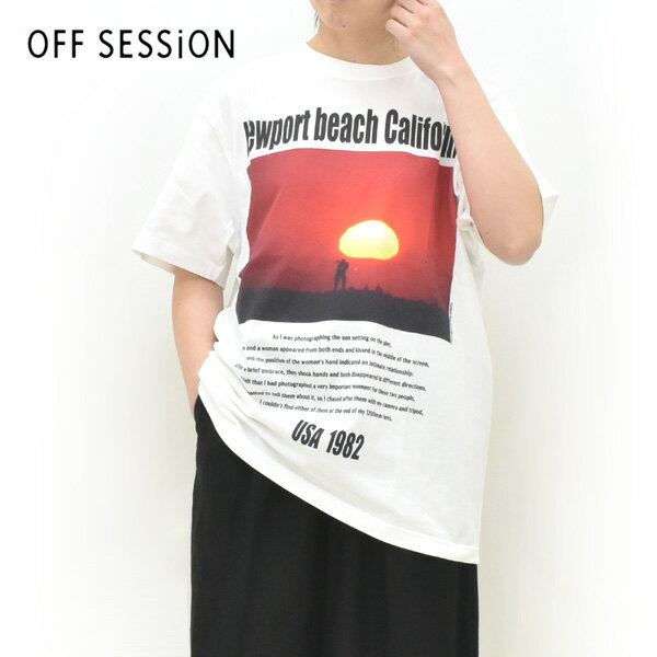 Rakuten - ＼最大2000円OFFクーポン!スーパーSALE!6/11(木)01:59まで／OFF SESSiON オフセッション サーフフォトグラフィックプリントTシャツ 
