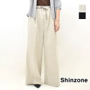 THE SHINZONE シンゾーン CO/LI TACK WIDE PANTS コットンリネン タック ワイドパンツ 24MMSPA05 レディース