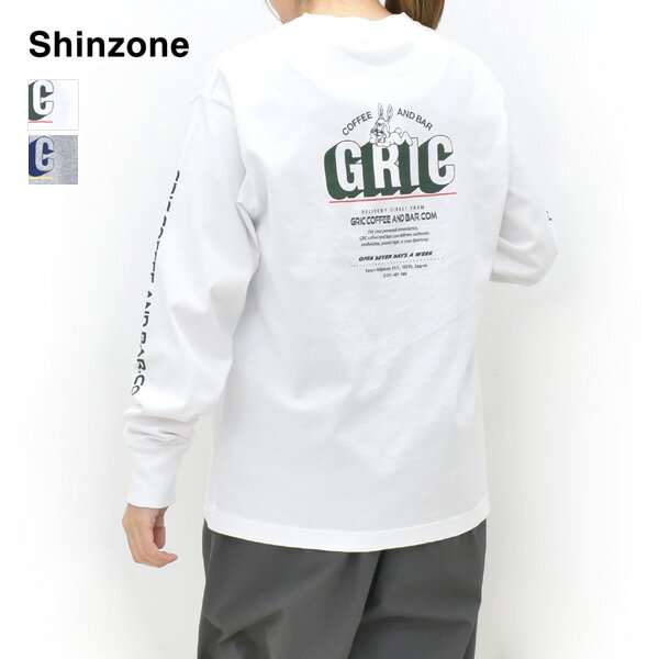 Rakuten - ＼最大2000円OFFクーポン!スーパーSALE!6/11(木)01:59まで／【26SS】THE SHINZONE シンゾーン GRIC LONG SLEEVE TEE グリック ロング スリーブ Tシャツ 26SMSCU11 レディース【ホワイト/グレー】【送料無料】