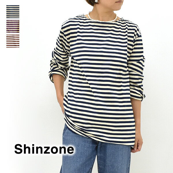 THE SHINZONE シンゾーン マリンボーダーTシャツ 長袖  MARINE BORDER LONG SLEEVE TEE 24SMSCU14 レディース