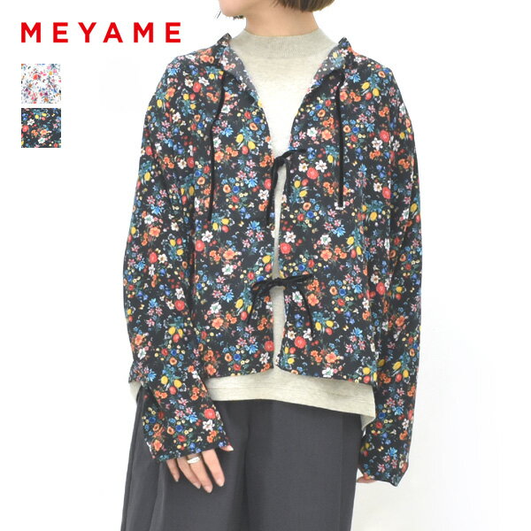 ＼最大2000円OFFクーポン!スーパーSALE!6/11(木)01:59まで／MEYAME メヤメ ブラウスジャケット フラワー MEY-2321 レディース