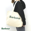 Barbour バブアー ロゴトートバッグ logo tote bag A4 UBA0733 レディース ユニセックス【エクリュ×バブアーグリーン】【送料無料】【クリックポスト可】