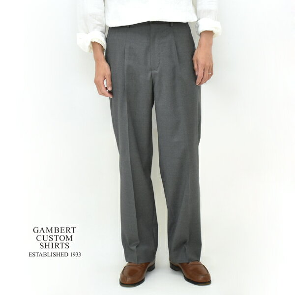 Gambert ギャンバート ウールトロピカルトラウザーズ パンツ スラックス VW11041 メンズ