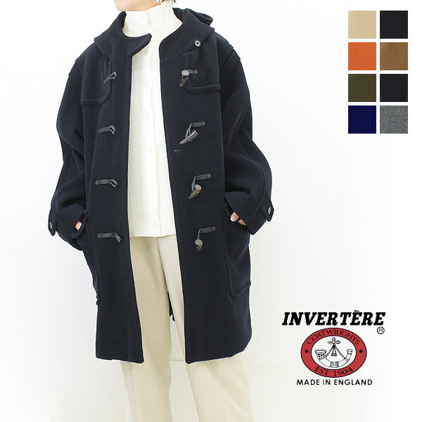 INVERTERE インバーティア リラックス ダッフルコート RELAX DUFFLE COAT ジョシュア エリス レディース JE25052【ブラック/グレー/ブラウン/ベージュ/オレンジ/ネイビー】