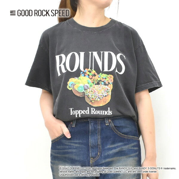 ＼最大2000円OFFクーポン配布中!お買物マラソン 4/10(金)01:59まで／GOOD ROCK SPEED グッドロックスピード ランディーズドーナツ Randy’s Rounds T-SHIRT プリントTシャツ【チャコール】【送料無料】【クリックポスト可】