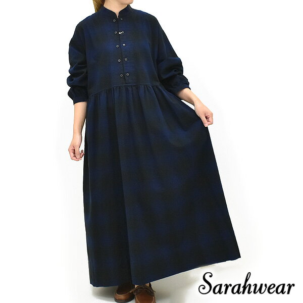 【美品】sa-rahサラ　3wayウールロングワンピース　前開きシャツワンピース 美品】sa-rahサラ 3wayウールロングワンピース 前開きシャツ