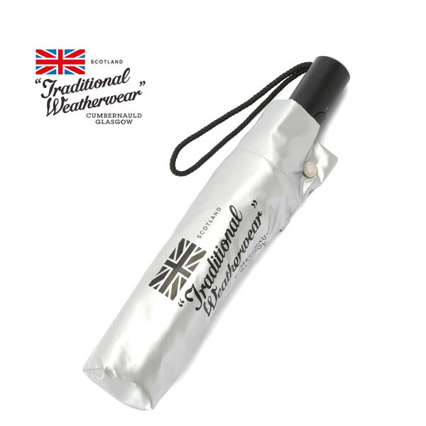 Umbrella - ＼最大4000円OFFクーポン!お買物マラソン!5/16(土)01:59まで／Traditional Weatherwear トラディショナルウェザーウェア オートマチック 折りたたみ傘 AUTOMATIC FOLDING UMBRELLA 晴雨兼用傘【シルバー】【送料無料】