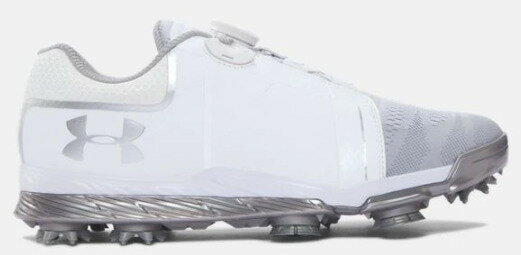 アンダーアーマー レディース テンポスポーツ ボア Under Armour Tempo Sport BOA ゴルフシューズ White/Metallic Silver