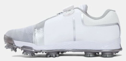 アンダーアーマー レディース テンポスポーツ ボア Under Armour Tempo Sport BOA ゴルフシューズ White/Metallic Silver