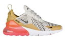 iCL fB[X GA}bNX270 Nike Air Max 270 jOV[Y Flat Gold/Black/Lt Bone/White/Hot Punch Xj[J[