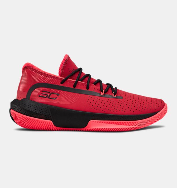 アンダーアーマー キッズ/レディース カリー Under Armour 3ZER0 III GS バッシュ Red/Black