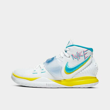 ナイキ キッズ/レディース カイリー6 Nike Kyrie 6 GS バッシュ White/Blue Fury/Opti Yellow/Digital Pink