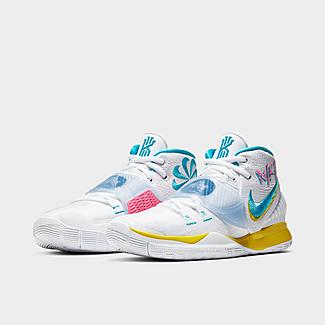 ナイキ キッズ/レディース カイリー6 Nike Kyrie 6 GS バッシュ White/Blue Fury/Opti Yellow/Digital Pink