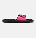 A_[A[}[ fB[X Under Armour Ignite IX Sandals T_ Xbp Black/Pink Surge