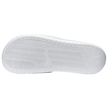 ナイキ レディース サンダル Nike Benassi JDI Slide スリッパ White/Metallic Silver