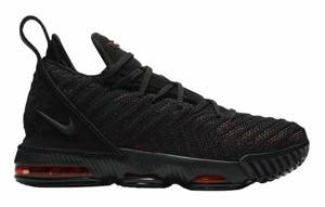 ナイキ キッズ/レディース Nike LeBron 16 XVI GS “Fresh Bred” バッシュ Black/Black/University Red レブロン16 ミニバス