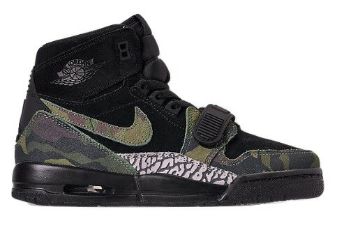 楽天trois　HOMMEエアジョーダン キッズ/レディース レガシー Air Jordan Legacy 312 GS スニーカー Black/Camo Green/Volt