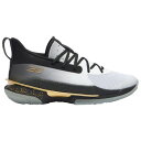 A_[A[}[ Y J[7 Under Armour Curry 7 obV White/Black/Gold