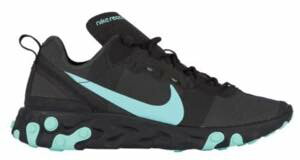 ナイキ メンズ ランニングシューズ Nike React Element 55 スニーカー リアクト Black/Aurora Green/Cool Grey