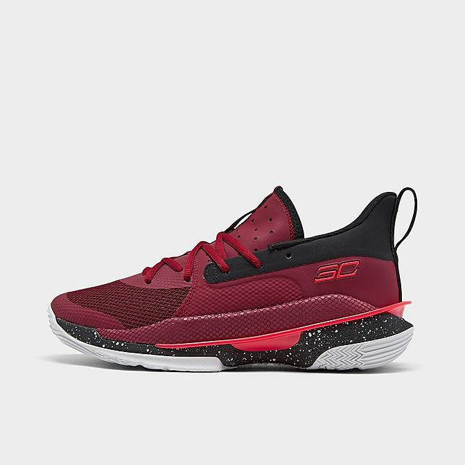 アンダーアーマー メンズ カリー7 Under Armour Curry 7 バッシュ Red/Grey