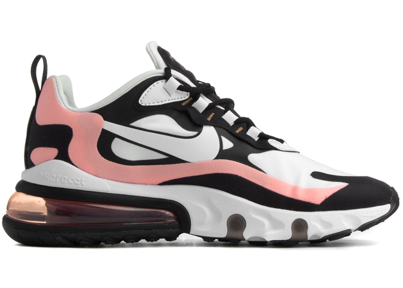 Rakuten - ナイキ レディース エアマックス270 Nike Air Max 270 スニーカー Black/White/Bleached Coral/Metallic Gold