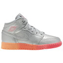 W[_ LbY/a{ AJ1 obV Jordan AJ 1 Mid GS Xj[J[ Metallic Silver/Racer Pink/Wolf Grey