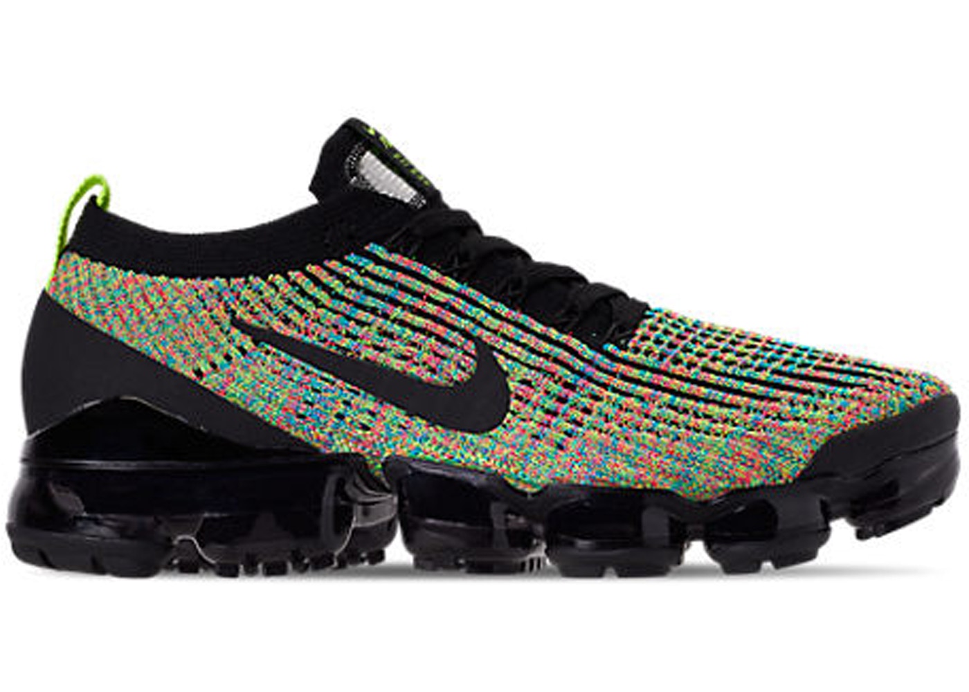 ナイキ メンズ NIKE AIR VAPORMAX FLYKNIT 3 ランニングシューズ Black/Black/Volt/Blue Lagoon/Racer Blue